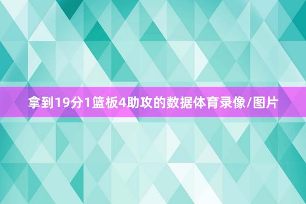 拿到19分1篮板4助攻的数据体育录像/图片