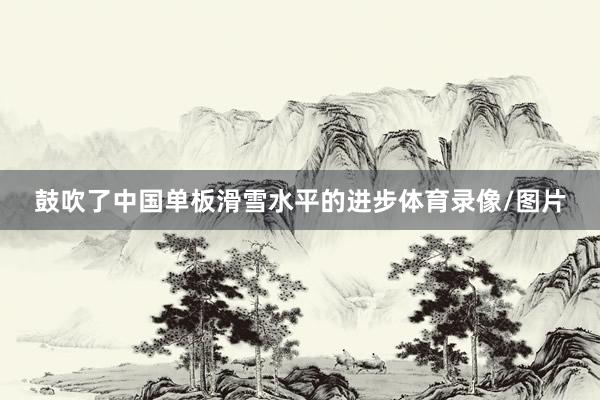 鼓吹了中国单板滑雪水平的进步体育录像/图片