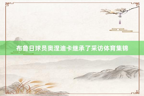 布鲁日球员奥涅迪卡继承了采访体育集锦
