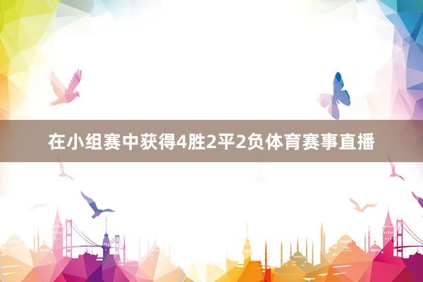 在小组赛中获得4胜2平2负体育赛事直播