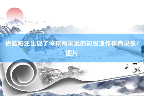 徐皓阳还出现了停球两米远的初级造作体育录像/图片